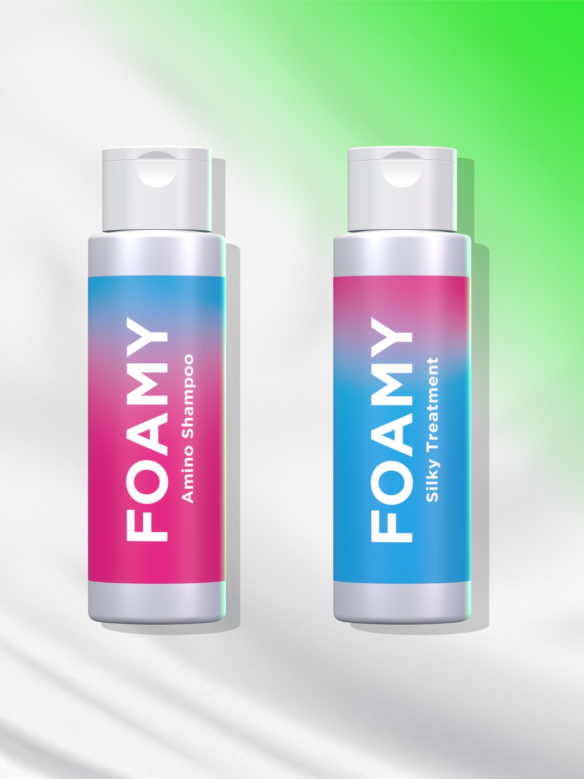 FOAMY シャンプートリートメント各250ml×2セット アミノシャンプー＆シルキートリートメント – FOAMY
