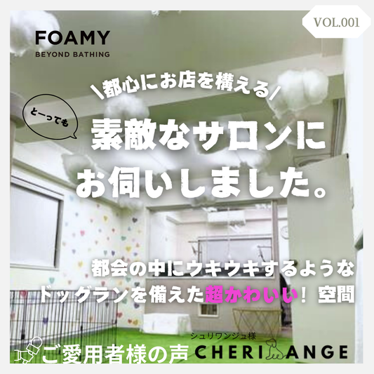【ご愛用者さまの声VOL.1】FOAMYご愛用者様の声・素敵サロン編